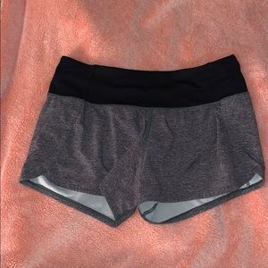 GREY LULU SPEED UP SHORTS